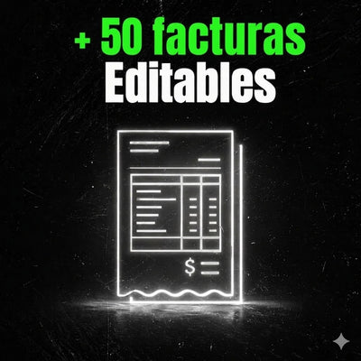FACTURAS PREMIUM 100% EDITABLES Y PROFESIONALES